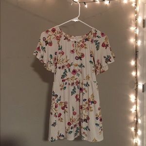 Off white old navy floral dress